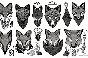 A fox protector others tattoo idea