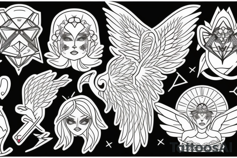 A guardian angel fox tattoo idea