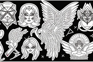 A guardian angel fox tattoo idea