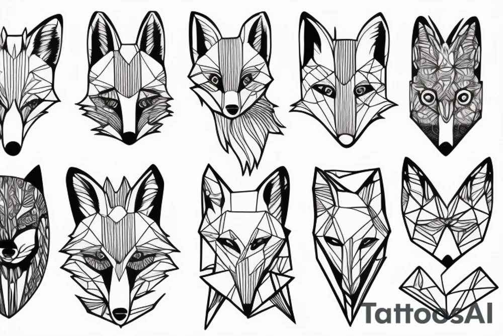 A fox and a dead tree tattoo idea