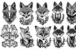 A fox and a dead tree tattoo idea