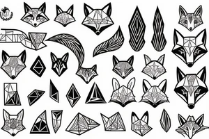 A fox and his tail tattoo idea