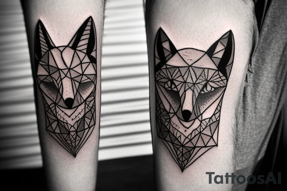 A fox going to heaven tattoo idea