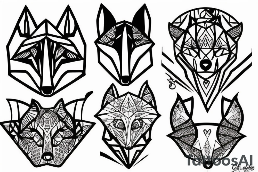 A fox going to heaven tattoo idea