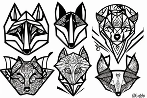 A fox going to heaven tattoo idea