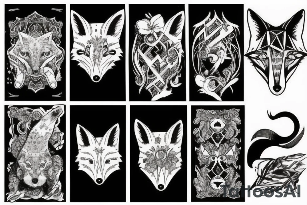 A fox tattoo idea