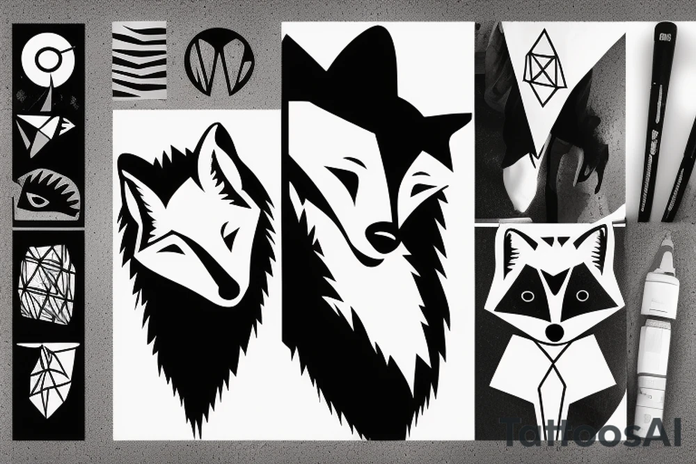 A fox tattoo idea