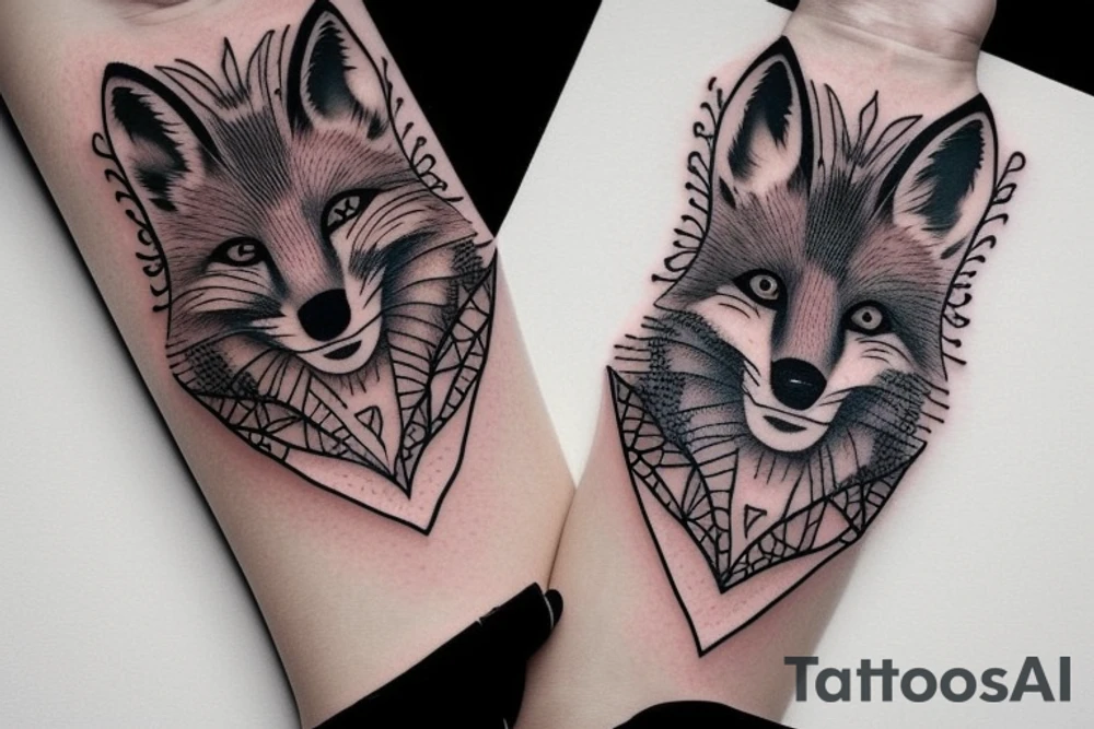 A fox tattoo idea