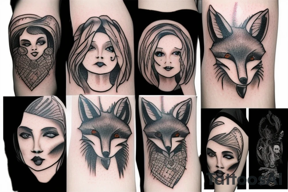 A fox tattoo idea