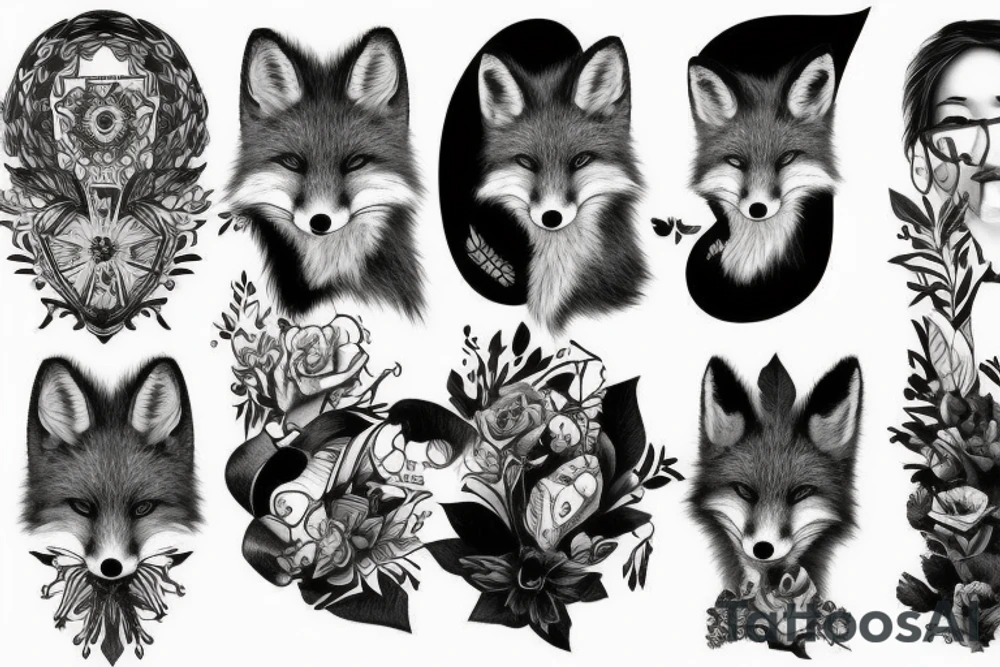 A psychology fox tattoo idea