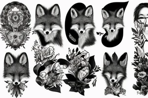 A psychology fox tattoo idea
