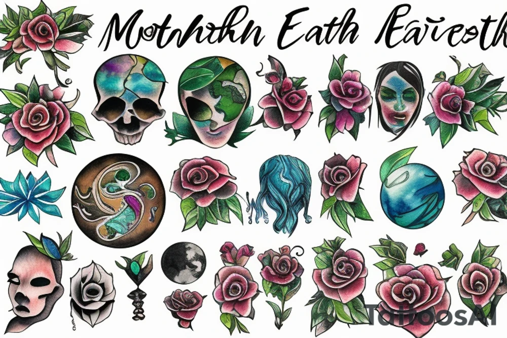 Mother earth tattoo idea