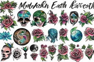 Mother earth tattoo idea