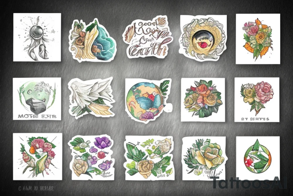 Mother earth tattoo idea