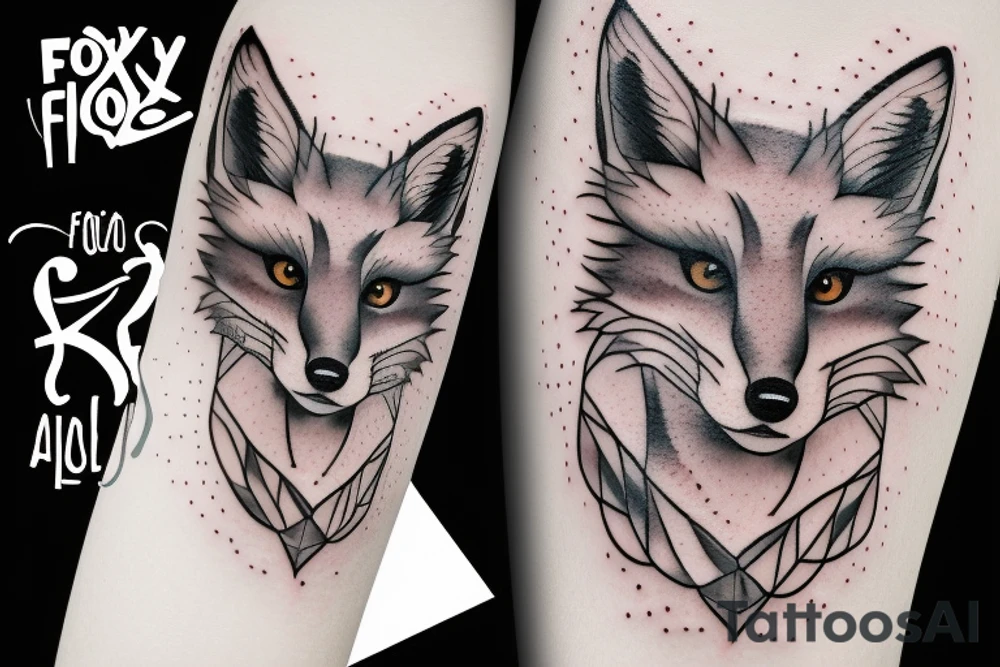 A psychology fox tattoo idea