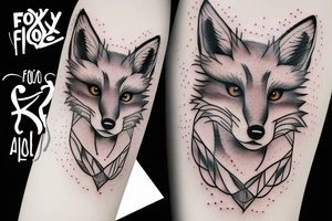 A psychology fox tattoo idea