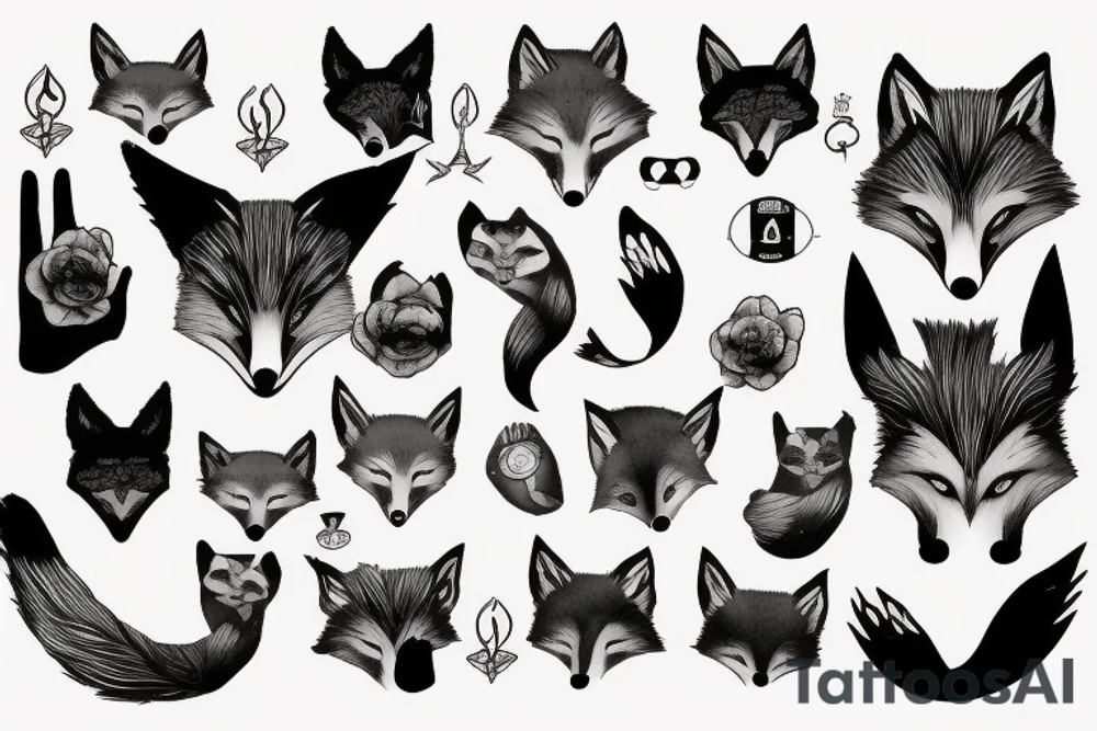 A psychology fox tattoo idea