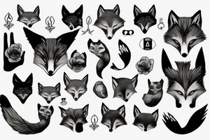 A psychology fox tattoo idea