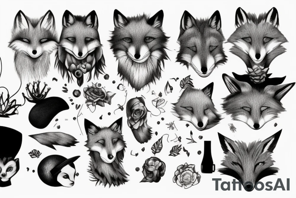 A psychology fox tattoo idea
