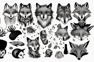 A psychology fox tattoo idea