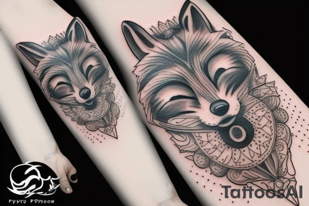A psychology fox tattoo idea