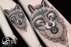 A psychology fox tattoo idea