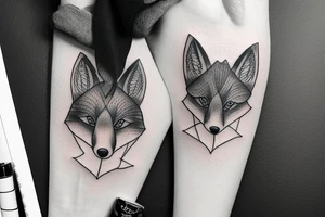 A psychology fox tattoo idea