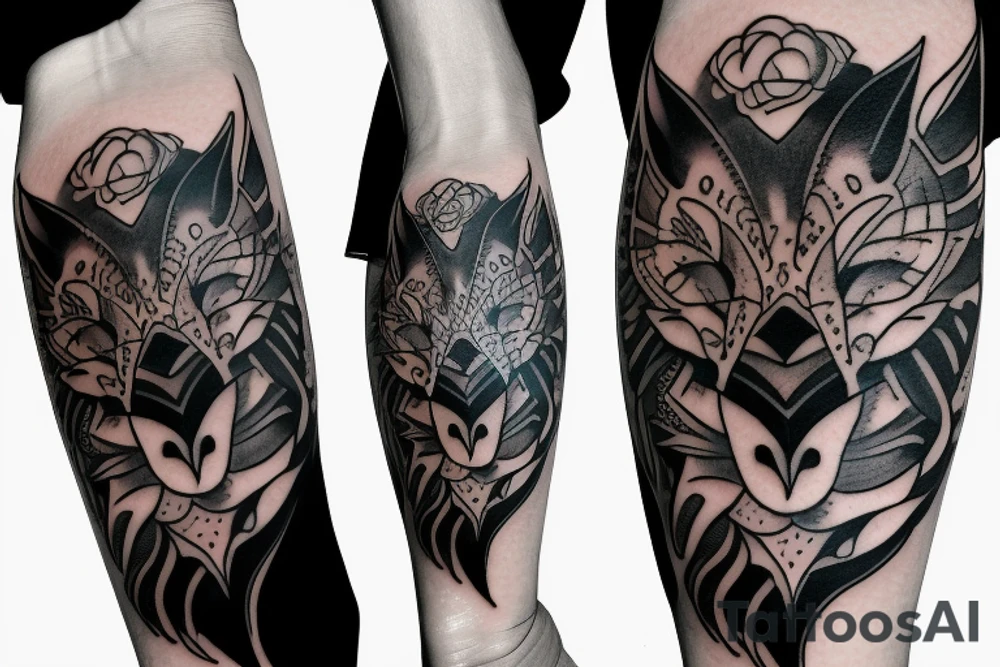 A psychology fox tattoo idea