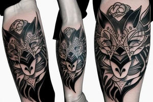 A psychology fox tattoo idea