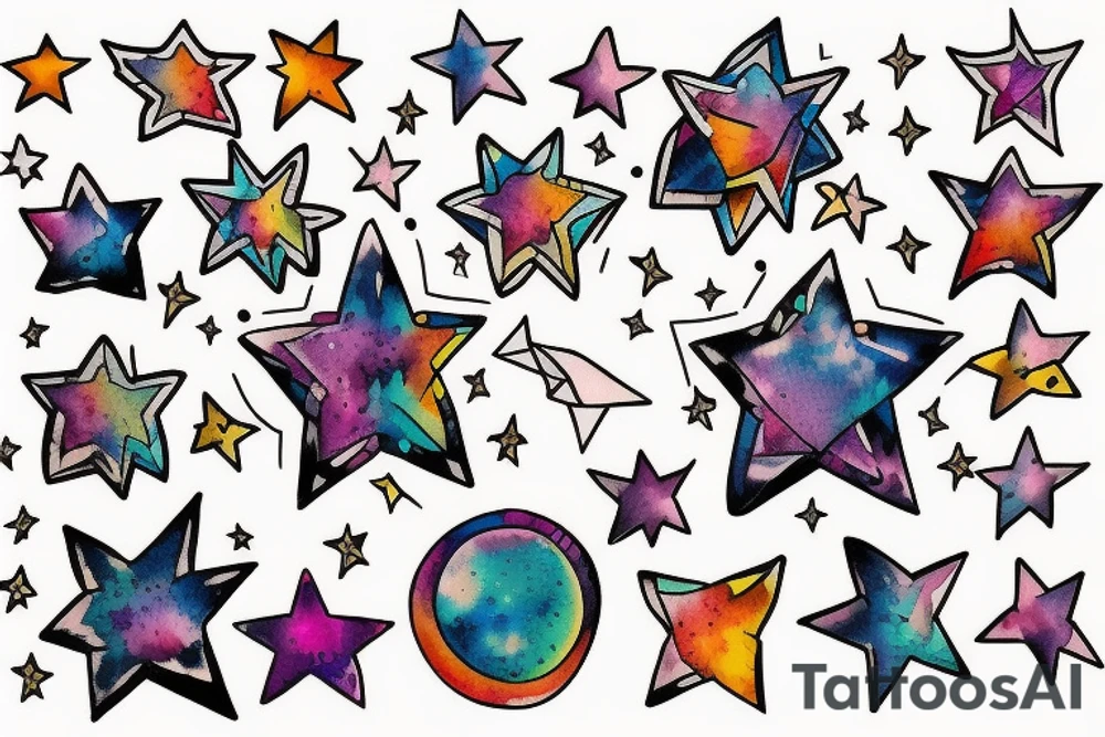 Stars tattoo idea