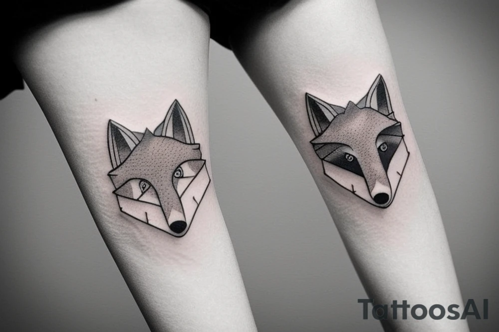 A psychology fox tattoo idea