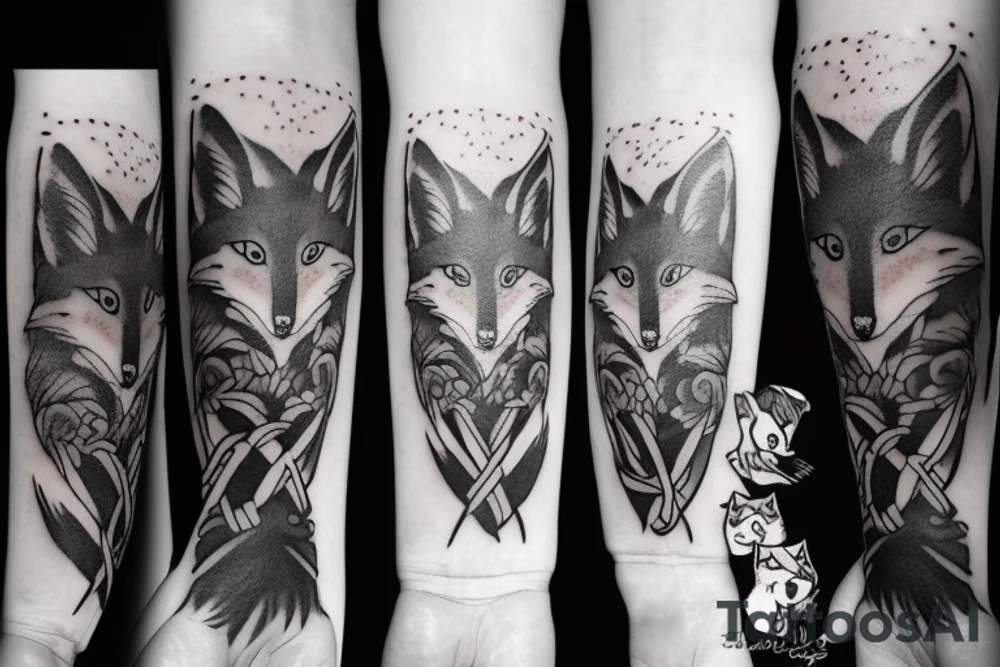 A psychology fox tattoo idea