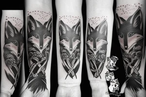 A psychology fox tattoo idea