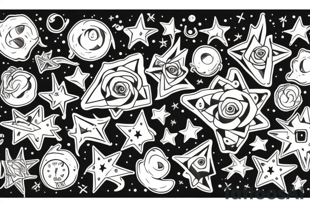 Stars tattoo idea