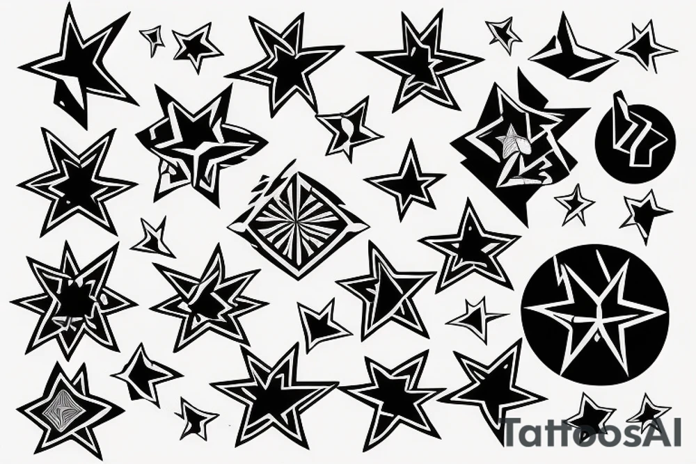 Stars tattoo idea