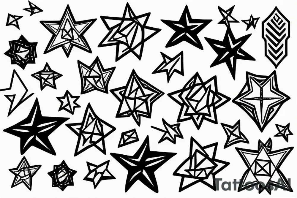 Stars tattoo idea