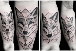 A fox having a panic attack tattoo idea