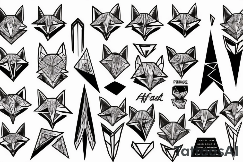 A fox having a panic attack tattoo idea