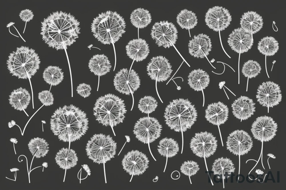Dandelion tattoo idea