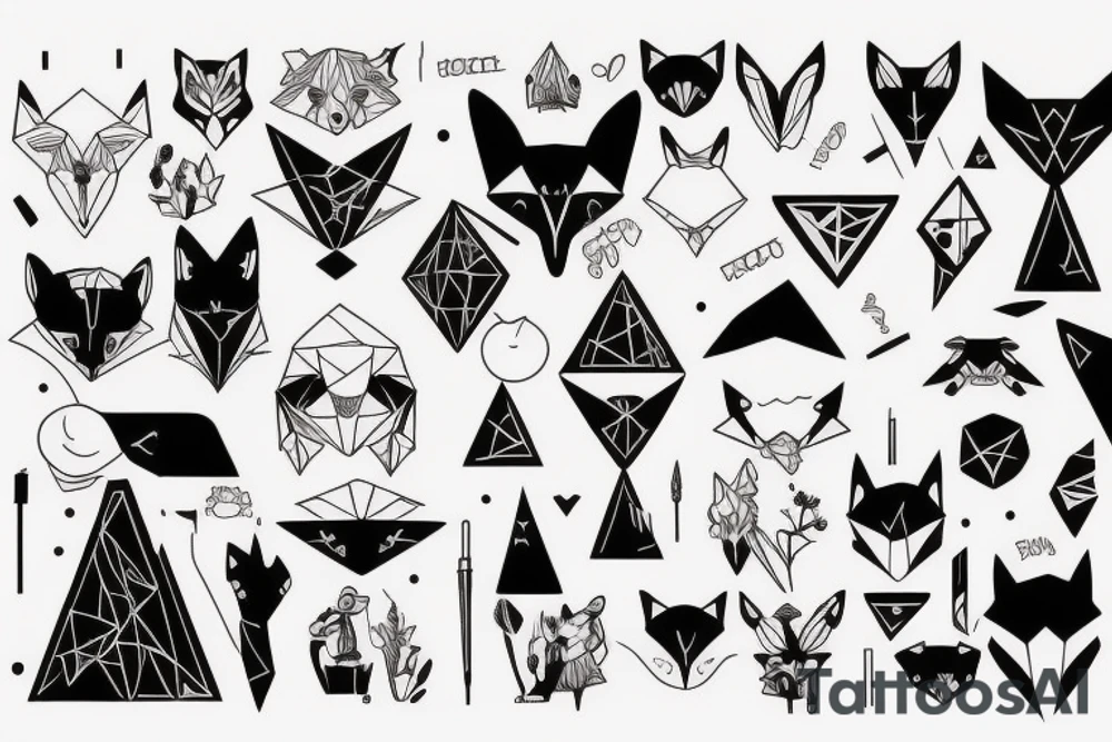 A fox and panic disorder tattoo idea