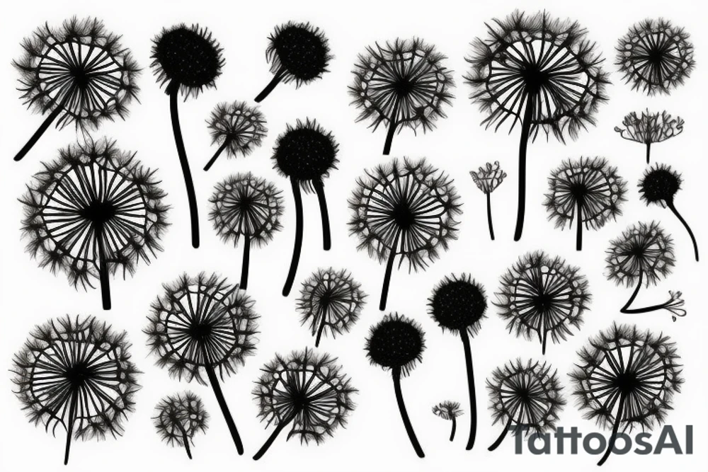 Dandelion tattoo idea