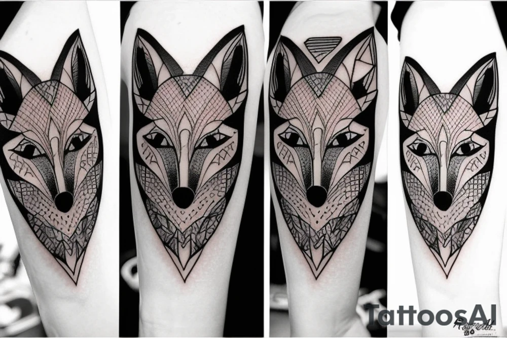 A fox tattoo idea