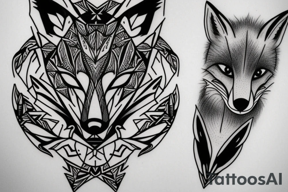 A fox tattoo idea