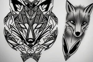 A fox tattoo idea