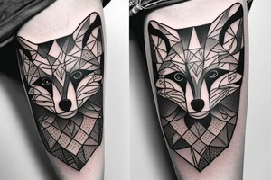 A psychodynamic fox tattoo idea