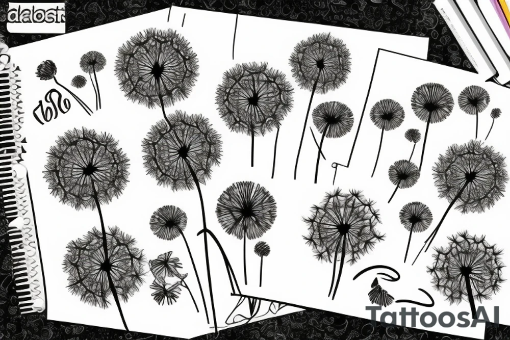 Dandelion tattoo idea