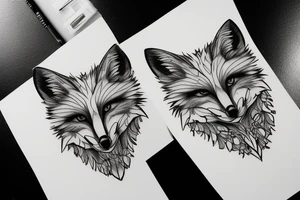 A psychodynamic fox tattoo idea