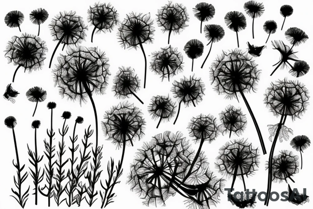 Dandelion tattoo idea