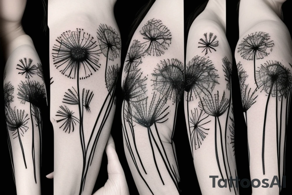 Dandelion tattoo idea
