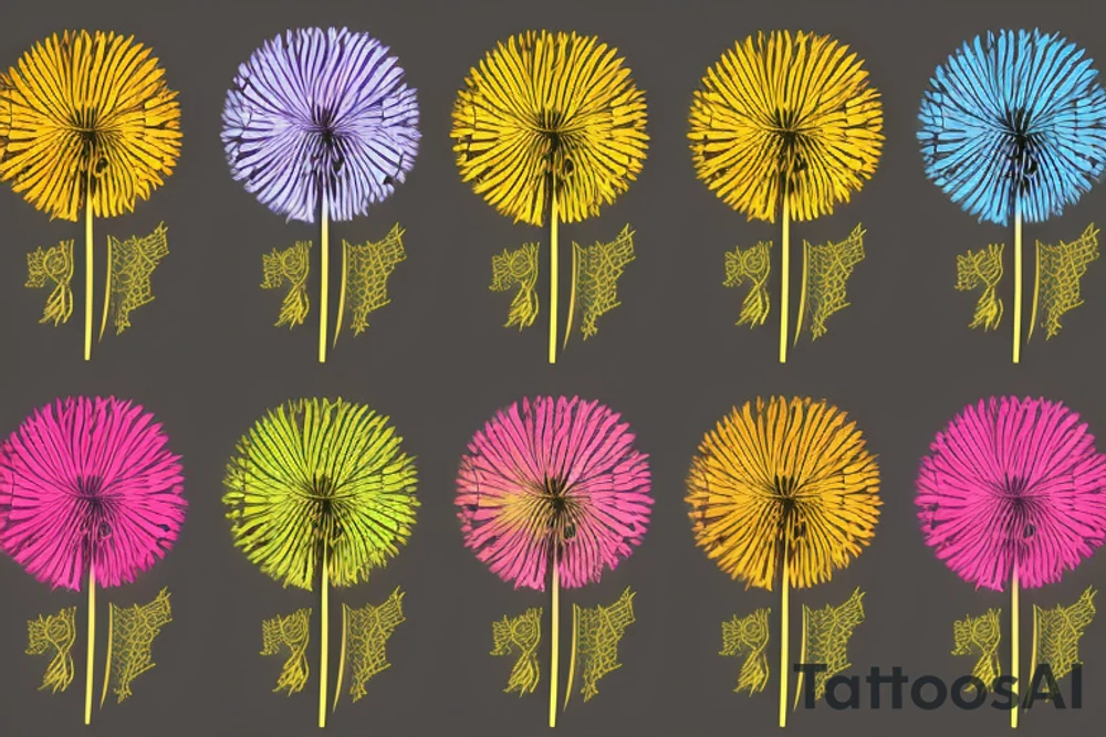 Dandelion tattoo idea